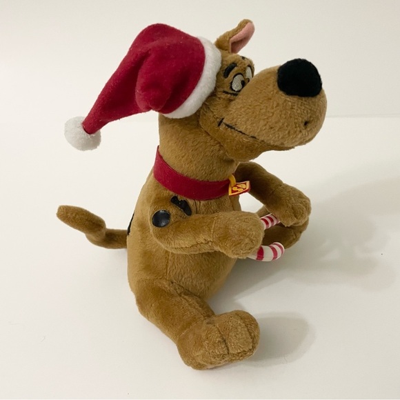 Gemmy Scooby Doo Christmas Dog Plush Singing Dancing Candy Cane Santa Hat - Picture 17 of 17